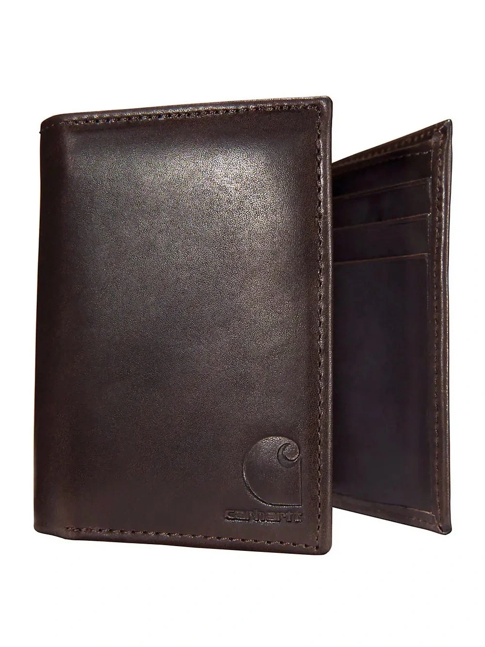 NWT Carhartt Men’s Oil Tan Leather Trifold Wallet